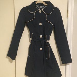 Navy Raincoat Trench